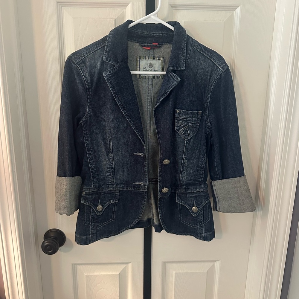 Esprit Blue Denim Blazer- women’s S